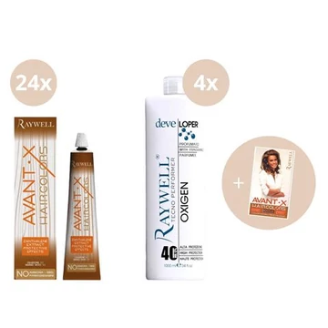 AvantX Ammóniamentes 24+4 Hajfestékcsomag, Színskála Albummal