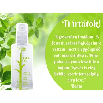 BIO AMLA OLAJ - Tápláló, fényesítő, hajvégápoló olaj, Best Seller!