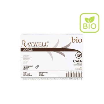 Raywell BIO CAFA - Hajnövesztő és Hajhullás elleni ampulla, Férfiaknak, vagy Hölgyeknek 30felett - Best Seller! (10*10 ml)