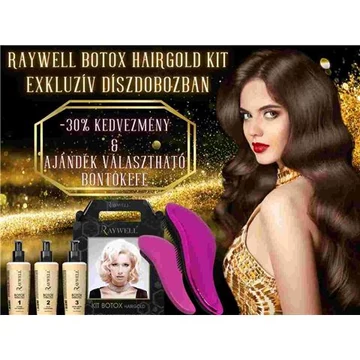 RAYWELL HAJBOTULIN HAIRGOLD KIT Csomag + Ajándék Professzionális Bontókefe