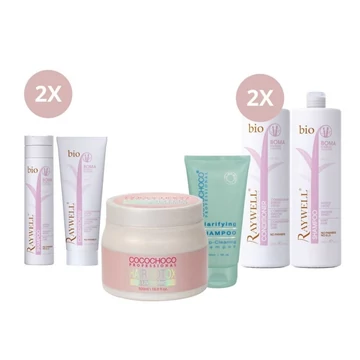 Hajbotulin Starter Csomag, Raywell BIO Boma Samponnal és Kondicionálóval – 2*250ml BIO Boma Samponnal és Kondival