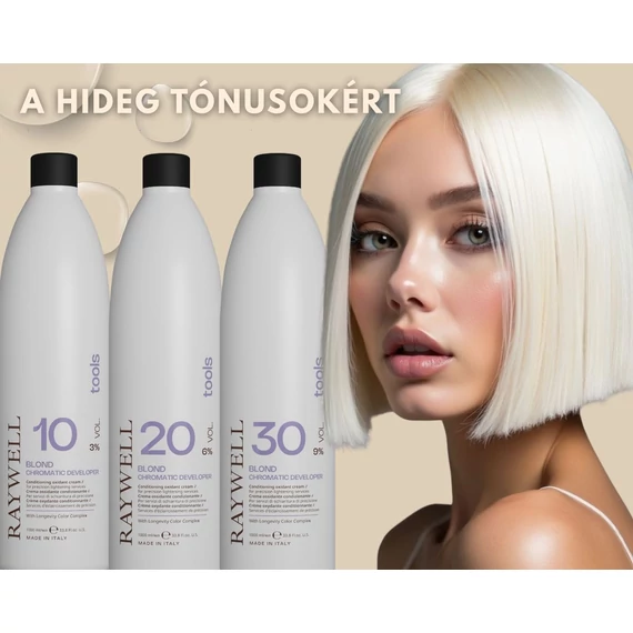 Raywell Tools Blond Chromatic Színkorrekciós Krémoxigenta – Aktivátor (Vol20 6% 1.000 ml)