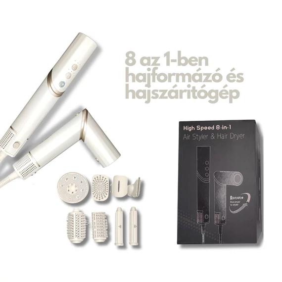 8in1 BL-DC FlexStyler – Fehér-Arany