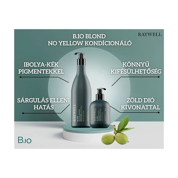 Raywell B.IO Blond No Yellow Kondicionáló (275 ml)