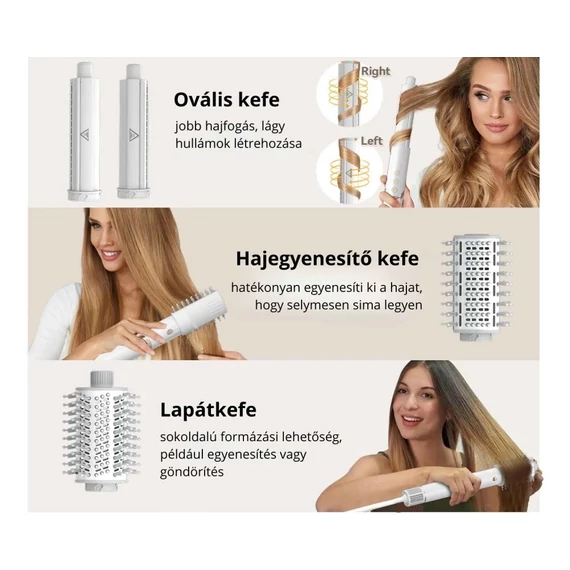 8in1 BL-DC Motoros FlexStyler Hajformázó Szett