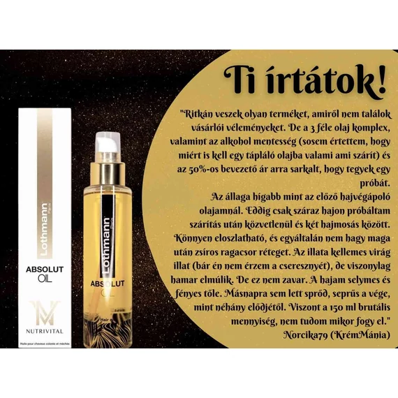 Lothmann Abszolút Csodaolaj (150 ml) Megújult!