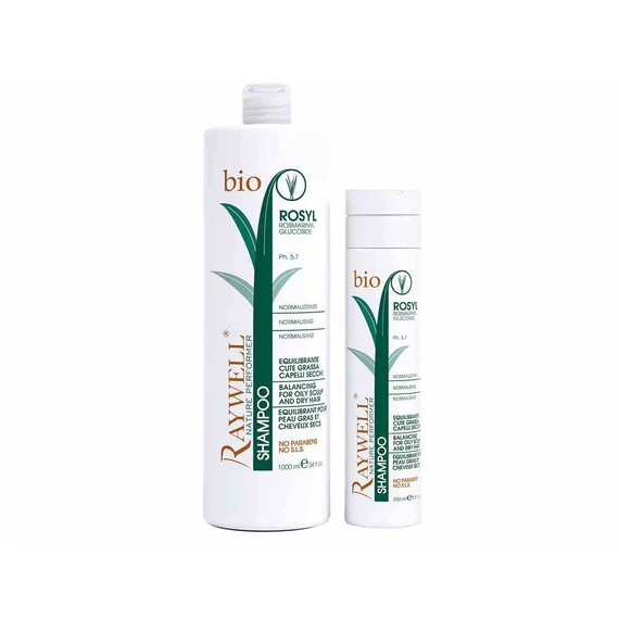 Raywell BIO ROSYL - Normalizáló sampon, zsíros fejbőrre és száraz hajra (1000 ml)