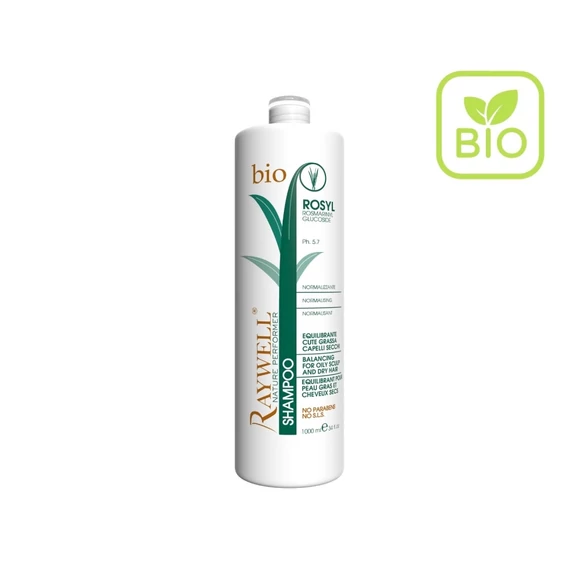 Raywell BIO ROSYL - Normalizáló sampon, zsíros fejbőrre és száraz hajra (1000 ml)