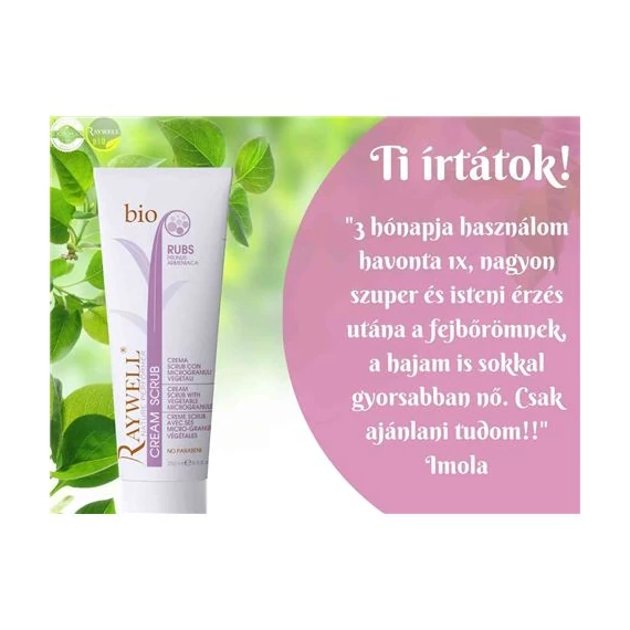 BIO RUBS - Előkészítő krémradír, fejbőr kezelésekhez