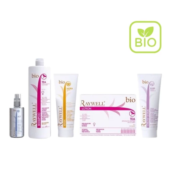 !BIO Hajhullas Elleni Kezelés Csomag – Tea sampon 1.000ml+Tea ampulla