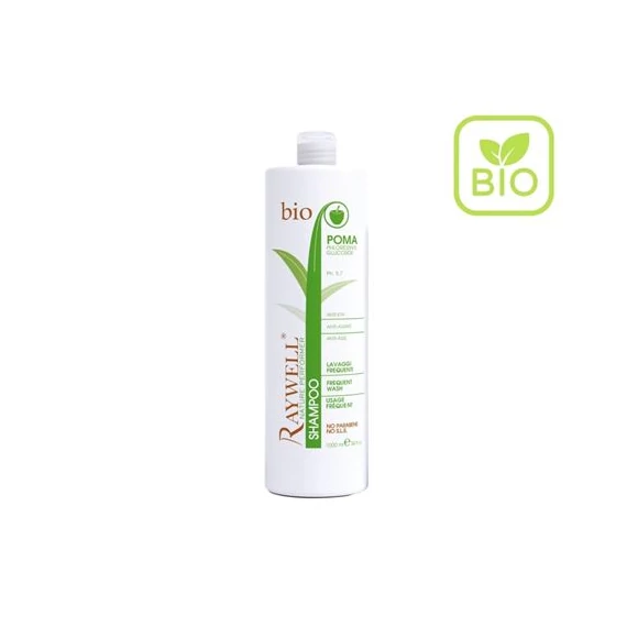 Raywell BIO POMA - Kímélő sampon, Anti-aging hatású, mindennapi használatra (1000 ml)